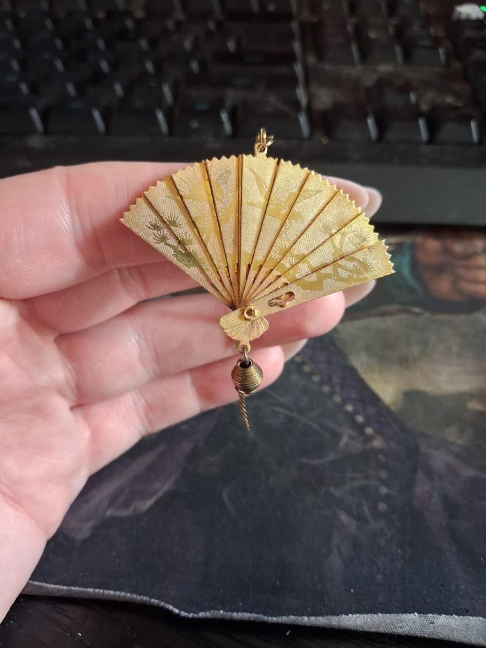 Vintage Asian Flag stick pin